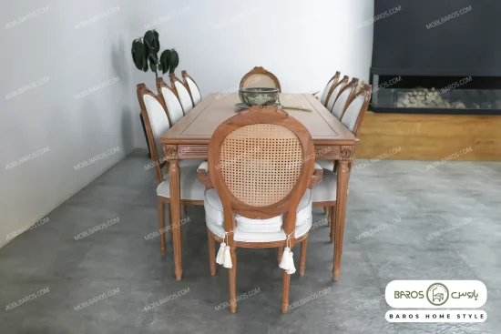 میز ناهارخوری چوبی کاجی کد ۲۹ خرید باروس۲۲ (3)