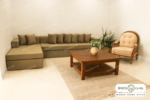 نیم ست مبل راحتی سبز هامین (خونه مائده) خرید باروس (2)