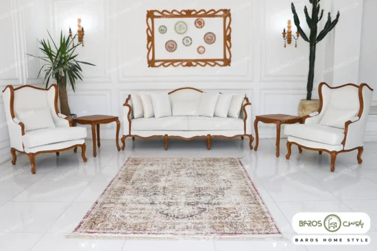 ست آماده تحویل مبل ۷ نفره + ناهار خوری ۸ نفره + جلومبلی عسلی + میز تی وی باروس (11)