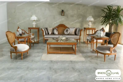 ست مبلمان کاجی مصری کد ۷ باروس (10)