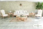 سرویس مبلمان آماده تحویل رومینا مبل ۷ نفره + ناهار خوری ۶ نفره + جلومبلی عسلی باروس (5)
