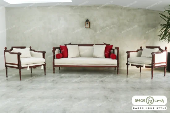 مبل نئوکلاسیک ۹ نفره کاجی و کینگ باروس 1 (13)