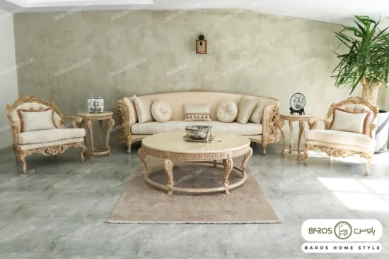 مبل کلاسیک سلطنتی مدل الینا کد ۹ باروس (9)