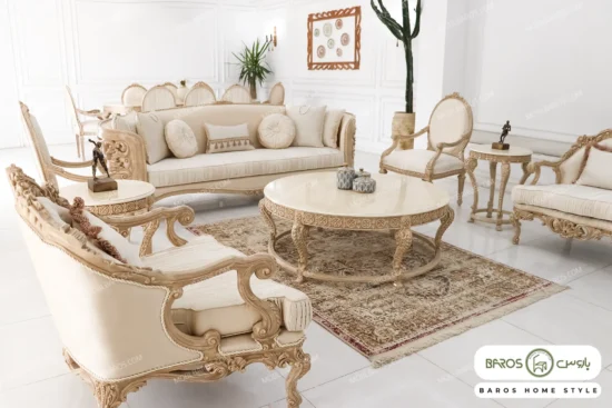 مبل کلاسیک طرح جدید مدل الینا کد ۱۰ باروس (2)