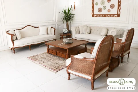 مبل ۸ نفره راشل پلاس و راحتی چستر کد ۲ باروس (5)