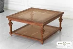 میز جلو مبلی و عسلی حصیری کاجی کد ۸ باروس (3)