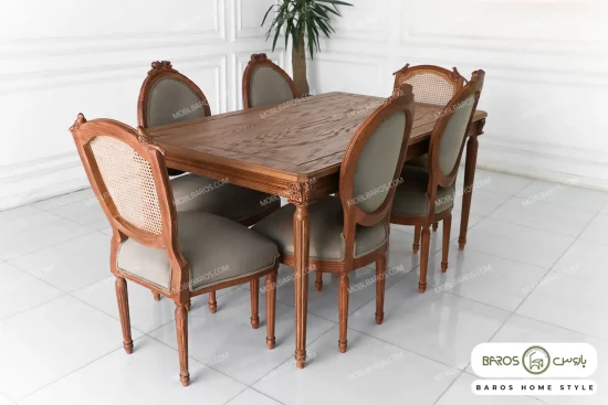 میز ناهار خوری چوبی کاجی کد ۳۱ خرید باروس 14 (1)