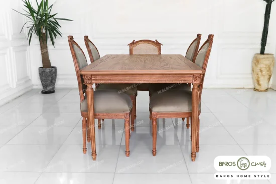 میز ناهار خوری چوبی کاجی کد ۳۱ خرید باروس 14 (3)
