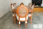 میز ناهار خوری چوبی کاجی کد ۳۳ باروس (3)
