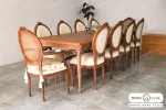میز ناهار خوری چوبی کاجی کد ۳۳ باروس112 (2)