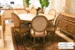 میز ناهار خوری گرد فرشته کیا مبل باروس 4949 (1)