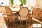 میز ناهار خوری گرد فرشته کیا مبل باروس 4949 (3)