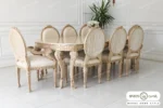 میز ناهارخوری کلاسیک و چوبی جدید الینا کد ۸ باروس (2)