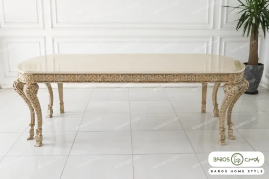 میز ناهارخوری کلاسیک و چوبی جدید الینا کد ۸ باروس (5)
