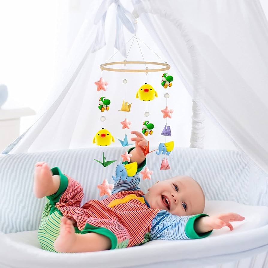 دیزاین تخت کودک با آویز