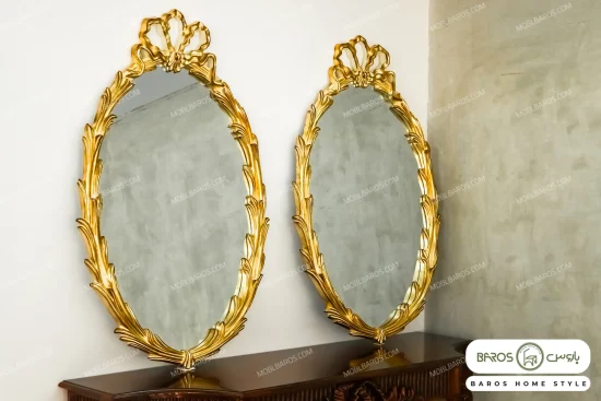 آینه ورق طلا جدید اولگا مبل باروس ۴۹۴۹۳ (5)