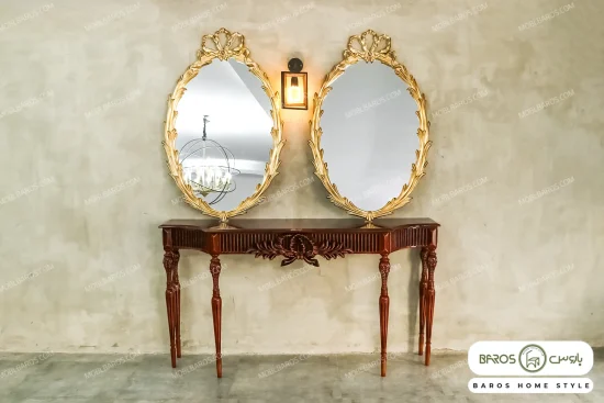 آینه ورق طلا جدید اولگا مبل باروس ۴۹۴۹۳ (6)