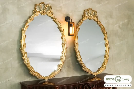 آینه ورق طلا جدید اولگا مبل باروس ۴۹۴۹۳ (8)