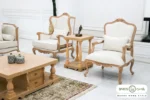 سرویس مبلمان آماده تحویل روتی مبل ۷ نفره + ناهار خوری ۶ نفره + جلومبلی عسلی باروس (2)