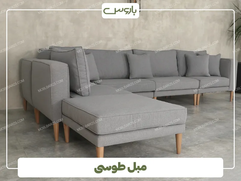 مبل طوسی از پرفروش ترین رنگ مبلمان