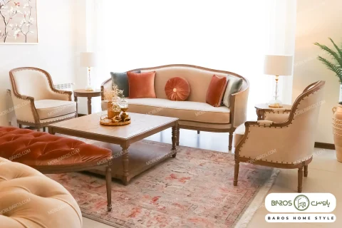 مبل ۵ نفره نئوکلاسیک مرجان کیا (خونه) باروس (2)