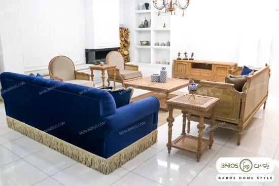 مبل ۸ نفره مدل سمیرا و کاجی کد ۳ تولیدی باروس (2)