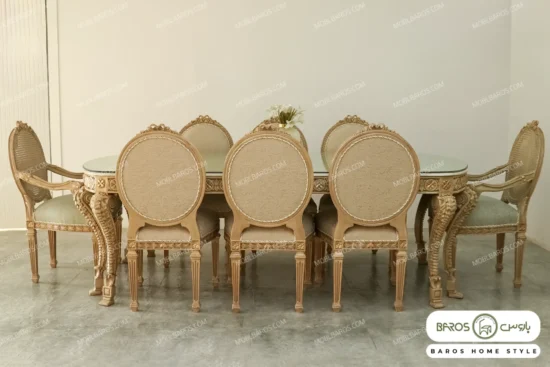 مدل میز ناهار خوری الینا کد ۹ تولیدی باروس (2)