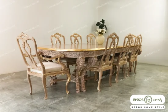 میز ناهارخوری کلاسیک و چوبی جدید آرتمیس باروس (7)