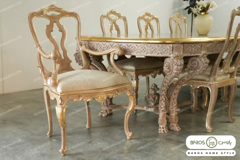 میز ناهارخوری کلاسیک و چوبی جدید آرتمیس باروس (9)