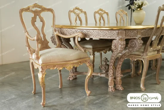 میز ناهارخوری کلاسیک و چوبی جدید آرتمیس باروس (9)