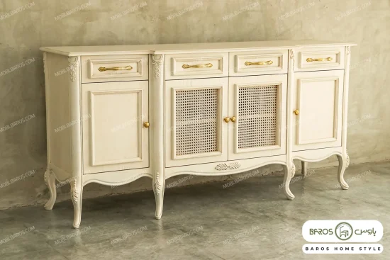 میز کنسول حصیری مبینا مبل باروس 493 (1)