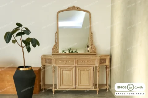 میز کنسول هوفر + آینه برلیان باروس (4)