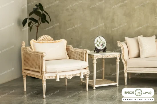 نیم ست مبلمان کلاسیک مبینا مبل باروس 4932 (7)