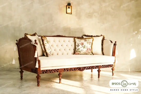 کاناپه منبتی حصیری جدید اولگا مبل باروس ۴۳۲ (2)