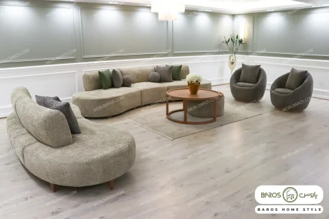ست مبلمان راحتی سوفیا + تک نفره جدید باروس (1)
