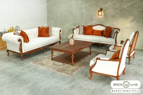 ست مبلمان چوبی چستر و نئوکلاسیک راشل باروس (5)