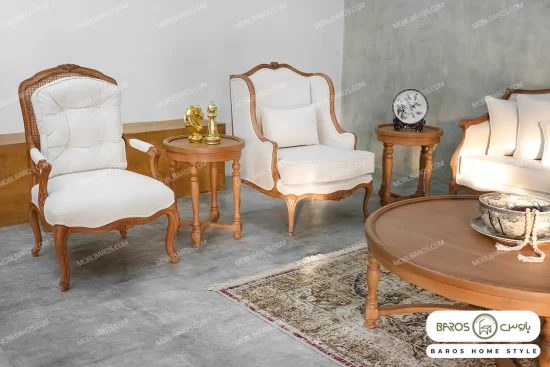ست مبلمان چوبی کمند کد 2 مبل باروس 543534 (2)