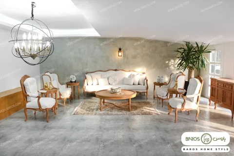 ست مبلمان چوبی کمند کد 2 مبل باروس 543534 (3)