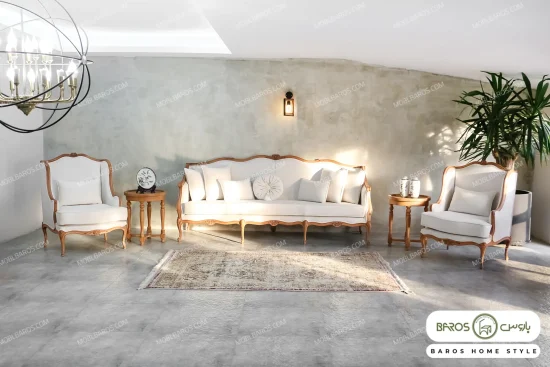 ست مبلمان چوبی کمند کد 2 مبل باروس 543534 (6)