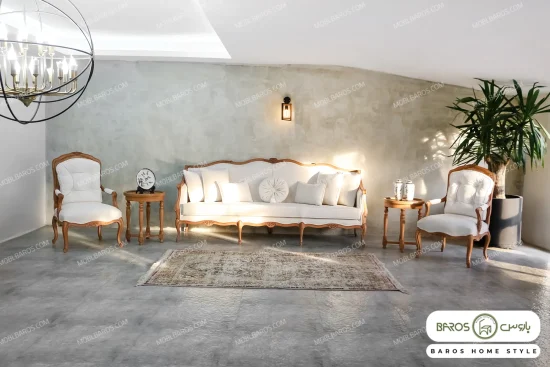 ست مبلمان چوبی کمند کد 2 مبل باروس 543534 (7)