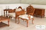 مبلمان ۱۰ نفره ترکیبی کلاسیک و راحتی مهسا و کاجی باروس (1)