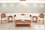 مبلمان ۱۰ نفره ترکیبی کلاسیک و راحتی مهسا و کاجی باروس (16)