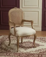 میز ناهار خوری چوبی روتی با صندلی کمند (2)