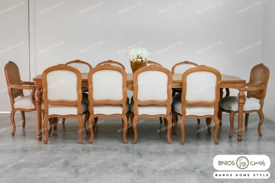 میز ناهار خوری چوبی کمند کد 2 مبل باروس (2)