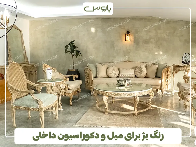 رنگ بژ برای مبل و دکوراسیون داخلی