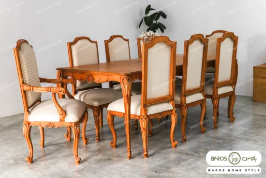 ست آماده ارسال رومینا مبل + ناهارخوری + جلومبلی عسلی باروس (3)
