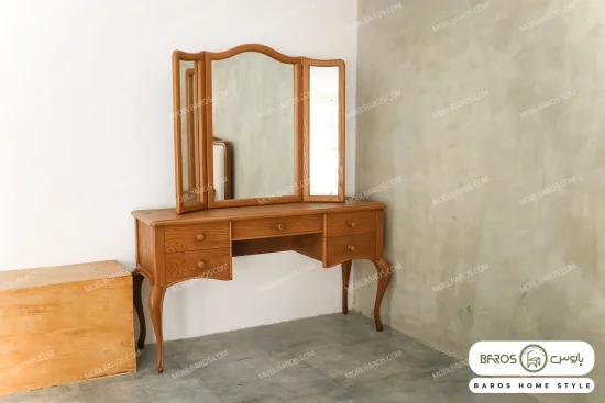 سرویس خواب دو نفره چوبی شاین کد 22 باروس 548 (14)