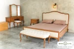 سرویس خواب دو نفره چوبی شاین کد 22 باروس 548 (2)