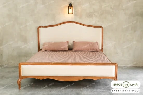 سرویس خواب دو نفره چوبی شاین کد 22 باروس 548 (5)