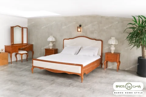 سرویس خواب دو نفره چوبی شاین کد 22 مبل باروس (6)
